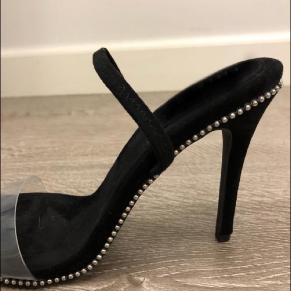Black Studded Heels